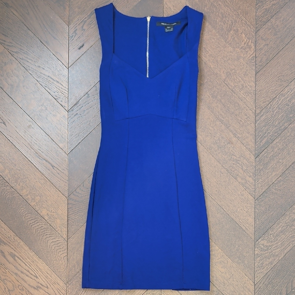 French Connection Blue Bodycon Dress Size 0